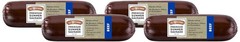 Gourmet 100% Natural Beef Summer Sausage – High Protein & Gluten Free Pack of 4