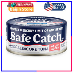 Safe Catch Canned Lowest Mercury Limit Albacore Tuna 5 Ounce 12 Pack Wild Caught