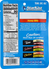 Tuna Creations Honey BBQ , Single Serve Pouch, 2.6 Oz (Pack of 2)