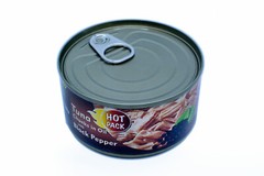 6 x Tuna Can Fish in Chunks in oil With Black Pepper 6.3oz 180g Maldives