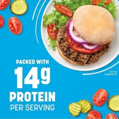 High Protein Beef Burgers 10 Delicious Patties Fully Cooked Frozen Healthy Meal