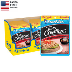 Tuna Creations Hickory Smoked Pouch (2.6 Oz – 24 Pack) Wild Caught, High Protein