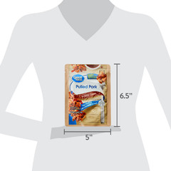 3-Pack Great Value Pulled Pork in BBQ Sauce, 2.6 oz Pouches