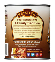 (2 pack) Keystone All Natural Ground Beef, 28 oz Can