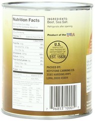 4 Pack Keystone Meats All Natural Canned Beef, 28 Ounce – Long Term Storage Food