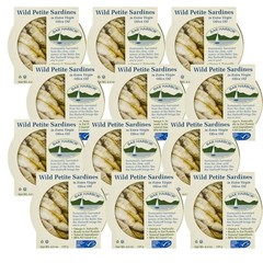 Ready-to-Eat Sardines in Extra Virgin Olive Oil – Wild Caught, 4.2 oz (12 Pack)