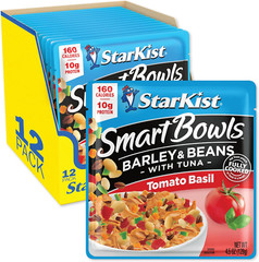 Smart Bowls Tomato Basil, 4.5 oz Pouch (Pack of 12) – Features Barley & Beans wi
