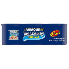 Original Vienna Sausage, Original, 4.6 oz Can, 6 Count
