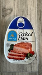 Bristol Cooked Ham 16oz Sell By 2027 Fully Cooked Ready to Eat Canned Meat