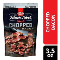 Hormel Black Label Fully Cooked 100% Real Chopped Bacon, Natural Smoked, 3.5 Oz