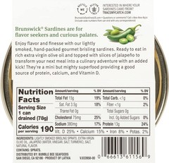 Brunswick Wild Caught Gourmet Brisling Sardines in Extra Virgin Olive Oil Top…