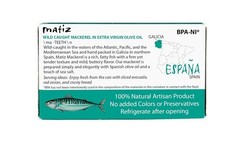 5 Pack Mackerel in Extra Virgin Olive Oil | 3 Ounces | Spanish Natural Artisan W