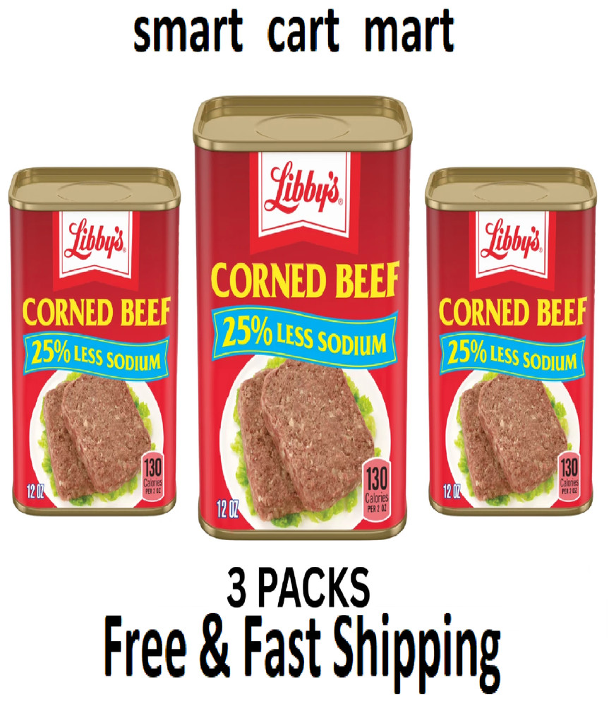 (3 pack) Libby’s Corned Beef, 12 oz Can free shipping