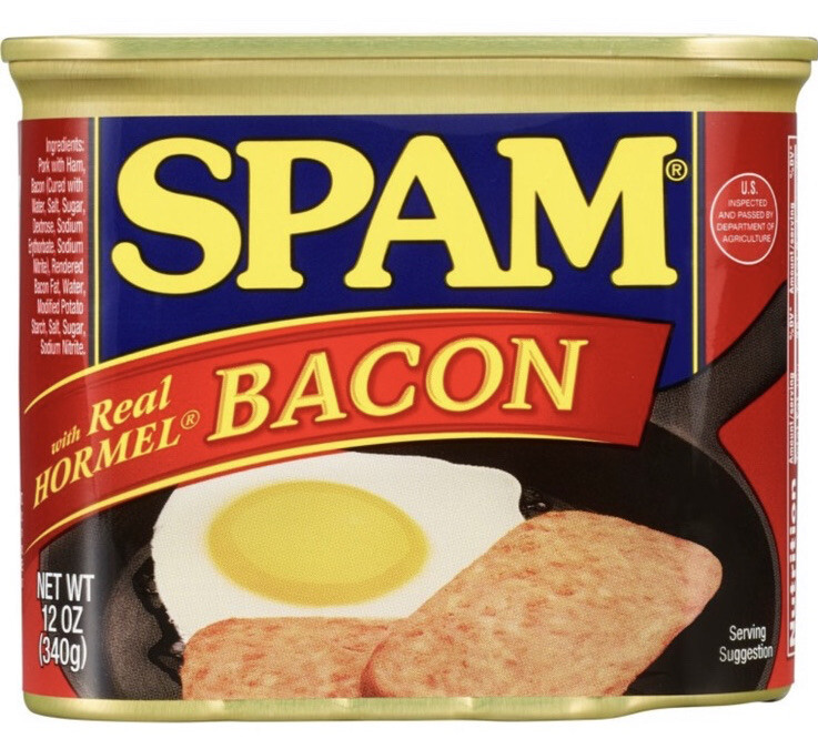 8 BACON SPAM All Real Hormel 12 oz cans