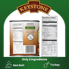 Keystone Meats All Natural Canned Turkey, Fully Cooked, 28 oz (Pack of 4)