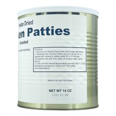 Military Surplus Freeze Dried Long ShelfLife Storage Food Chicken Patties-1 Can✅