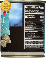 Natural Whole Boiled Oysters 8-Ounce Cans (Pack of 12)