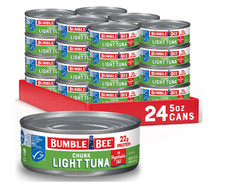 Bumble Bee Chunk Light Tuna In Oil 5 oz Cans (Pack of 24) – Wild Caught Skipjack
