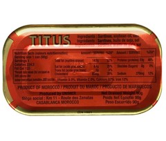 TITUS Meaty Sardines in Soybean Oil Source of Omega-3 Fatty Acids 12 Pack