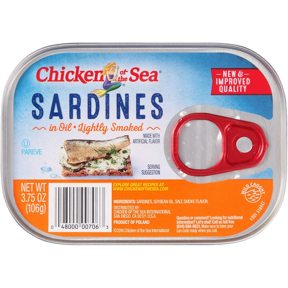 Smoked Sardines in Oil, 3.75 Ounce — 18 per Case.