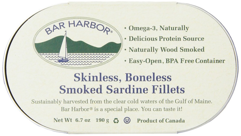 Wild Smoked Sardine Fillets, Skinless Boneless, 6.7 Ounce