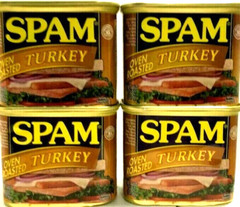 Spam Oven Roasted Turkey Luncheon Meat 12 oz ( Pack of 4 )