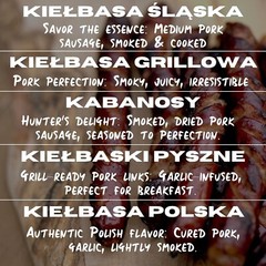 KIELBASA BOX – Polish Sausage Kabanos, Slaska, Bbq, Smoked, Grill, Mustard Free