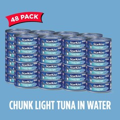 StarKist Chunk Light Tuna in Water, 5 oz (48 Pack) Canned Tuna Fish, Wild