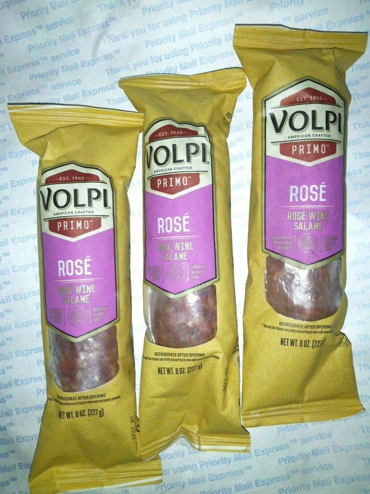 ROSE Wine Italian Smoked Salami Volpi Primo 24oz AllNatural ULTIMATE Delicacy