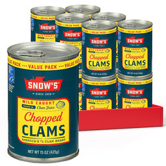 Ocean Chopped Clams Canned 51 Oz Can – 7G Protein per Serving – Gluten