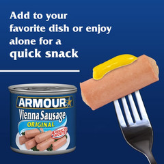 Armour Star Vienna Sausage, 6 pack, 7g Protein Per Serving, 4.6 oz Can