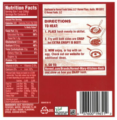HORMEL MARY KITCHEN Corned Beef Hash, 25 oz Steel Can