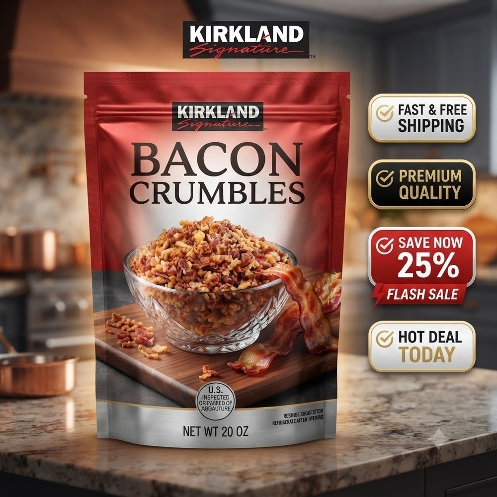 Kirkland Signature Bacon Crumbles Hardwood Smoked Bacon Bits 20 oz Bag