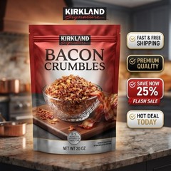 Kirkland Signature Bacon Crumbles Hardwood Smoked Bacon Bits 20 oz Bag