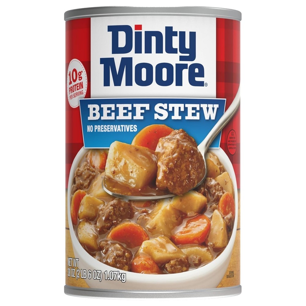 DINTY MOORE Beef Stew, Shelf-Stable, Steel Can 38 oz