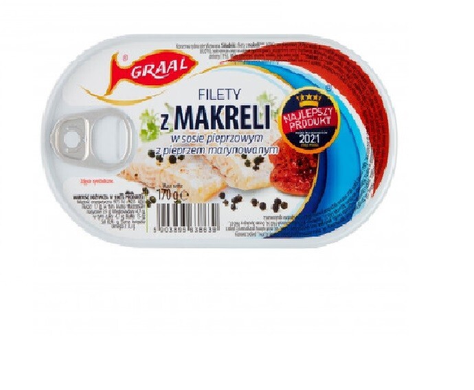 Graal Mackerel Fillets in Pepper Sauce With Marinated Pepper 170 g