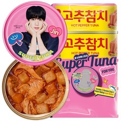 Dongwon Korean Spicy Canned Tuna, BTS Jin Super Tuna Officially Licensed 4Pac…