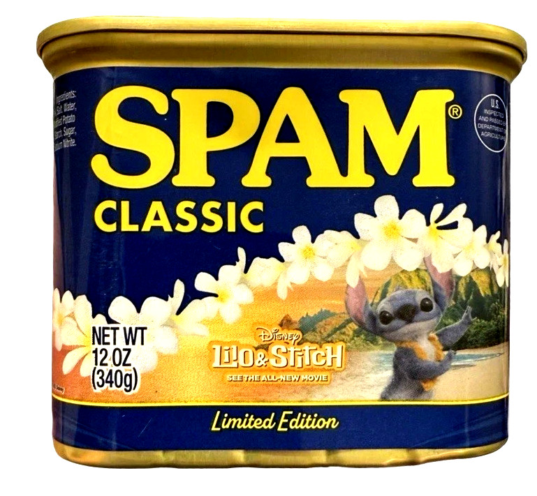 Spam Lilo & Stitch Luncheon Meat Limited Edition 12 oz ( Pack of 3 )~03/2028