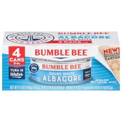 5 oz cans,(Pack of 4) Bumble Bee Chunk White Albacore Tuna in Water
