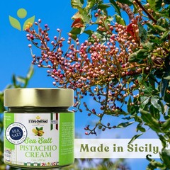 L’Oro Del Sud – Pistachio Cream with Sea Salt, Sicilian Sweet & Salty Pistach…