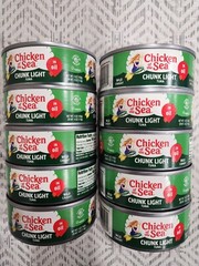 10 CANS BEST TUNA CHICKEN OF THE SEA CHUNK LIGHT TUNA IN OIL NET WT 5 OZ 12/2024
