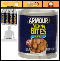 Vienna Sausage Bites, Original Flavor, Canned Sausage, 10 OZ, Pack of 12 – Great