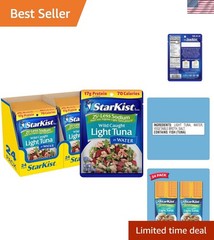 Healthy Reduced Sodium Tuna Pouches – 2.6 oz, 24 Pack, Perfect for Salads