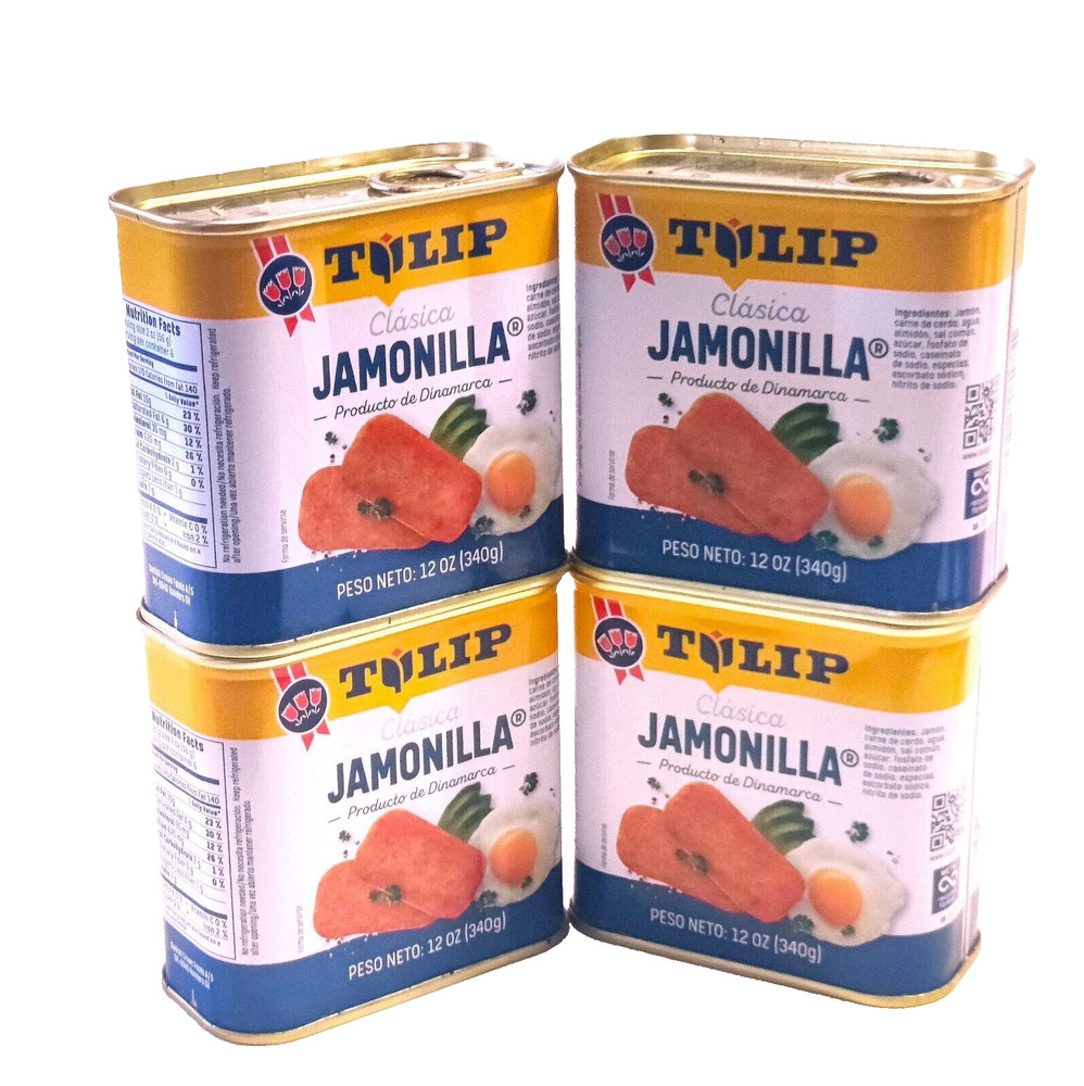 4Tulip Pork Luncheon Meat Cooked Breakfast Sandwich Spread Denmark Snack Snack K