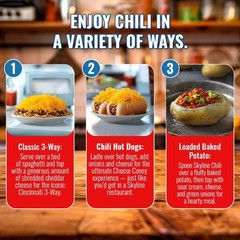 Classic 15oz Cincinnati Chili – No Beans, Hearty Flavor, Family-Size 8 Can Pack