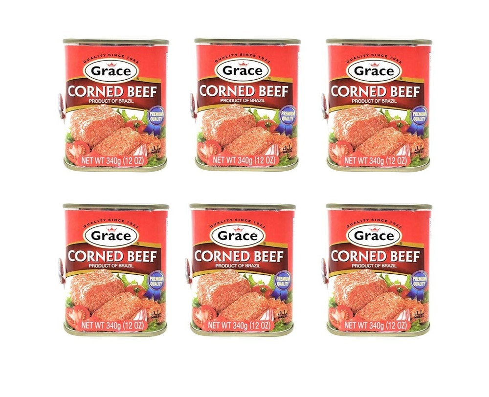 Grace Caribbean Corned Beef 12 OZ (6 cans)