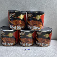 Lot 5 Cans Vietti Beef Stew, 24oz each. Ready To Eat, (T 720) New, Free Shipping