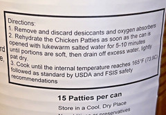 Crescent Commissary Freeze Dried Emergency Food Chicken Patties – Prepper