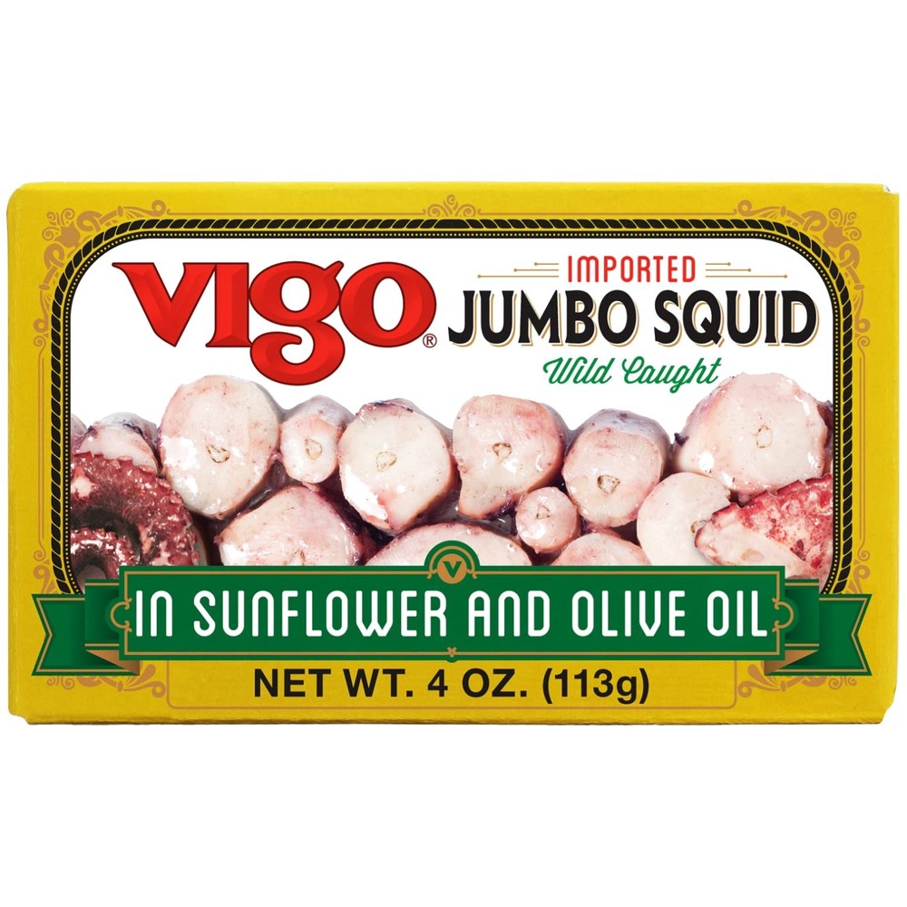 Imported Spanish Squid in Sunflower & Olive Oil, 1 Pack