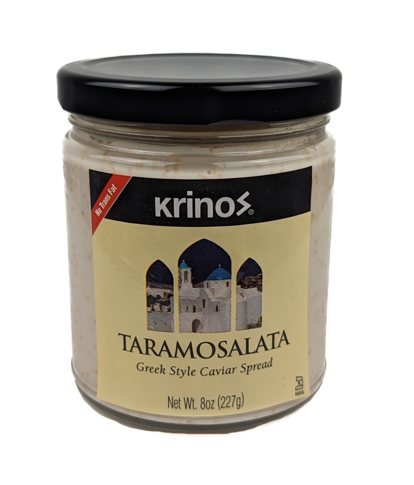 Krinos Taramosalata Greek Style Caviar Spread 8 oz (Pack of 6x 8 oz)